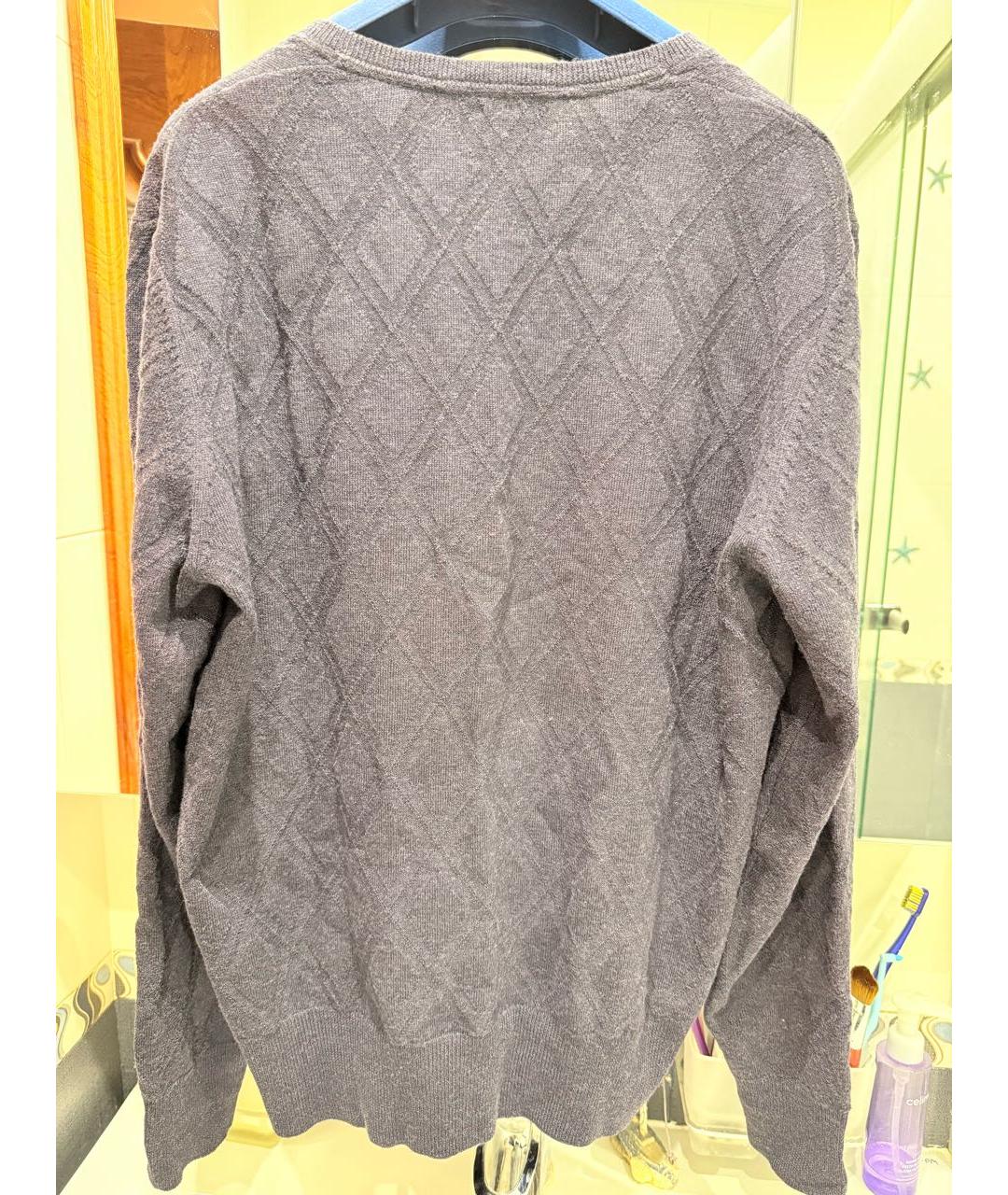 NINA RICCI Антрацитовый шерстяной джемпер / свитер, фото 2