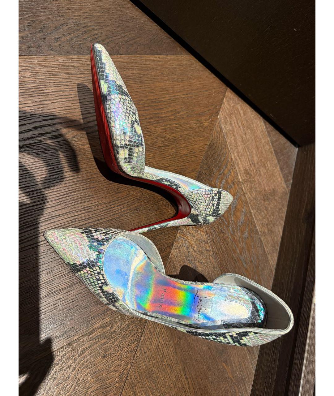 CHRISTIAN LOUBOUTIN Мульти туфли из экзотической кожи, фото 8