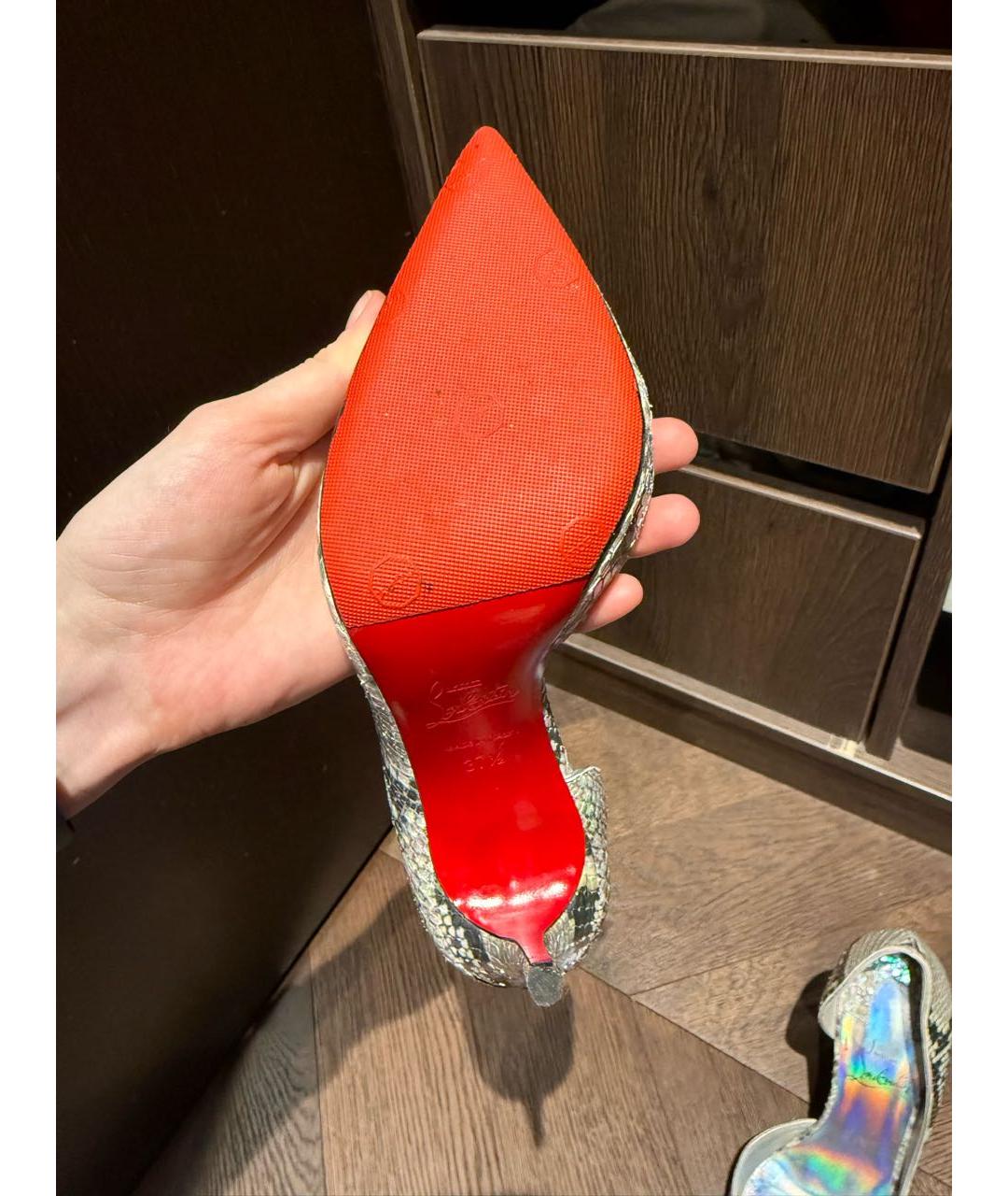 CHRISTIAN LOUBOUTIN Мульти туфли из экзотической кожи, фото 4