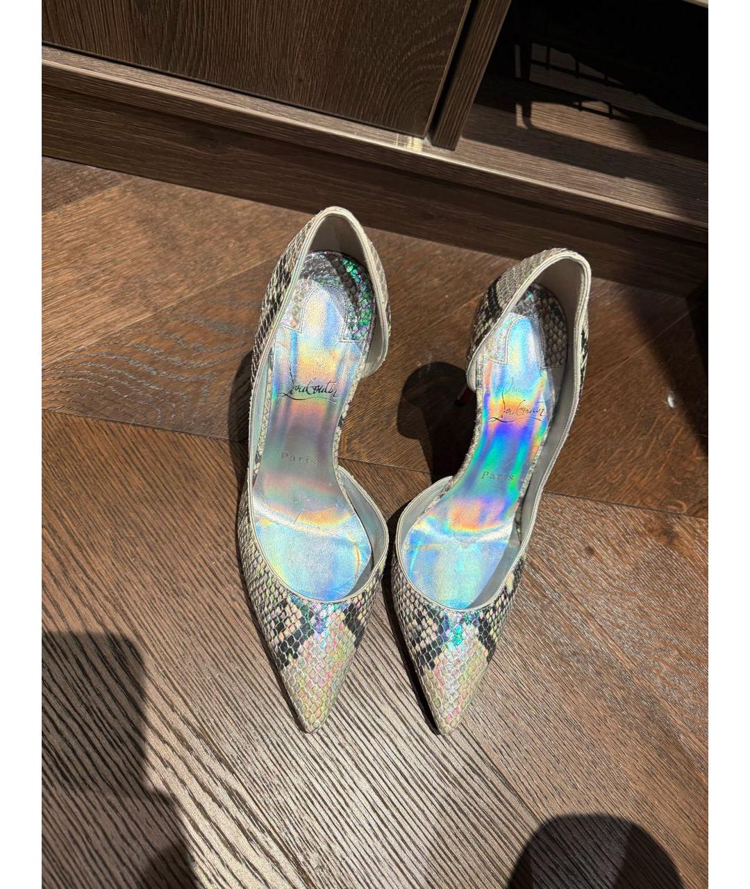CHRISTIAN LOUBOUTIN Мульти туфли из экзотической кожи, фото 7