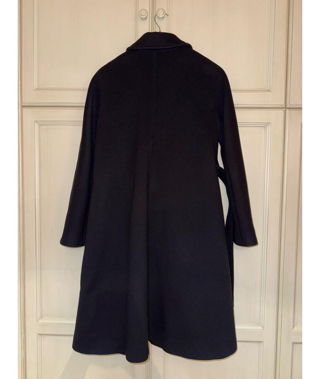 ALBERTA FERRETTI Черное шерстяное пальто, фото 2