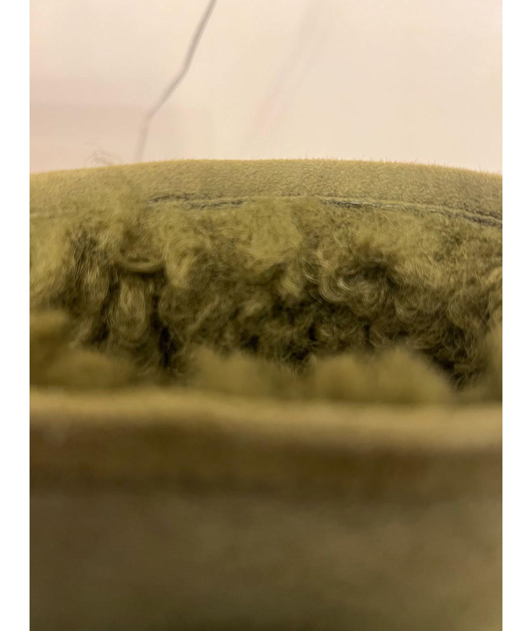 LOEWE Хаки замшевые полусапоги, фото 5