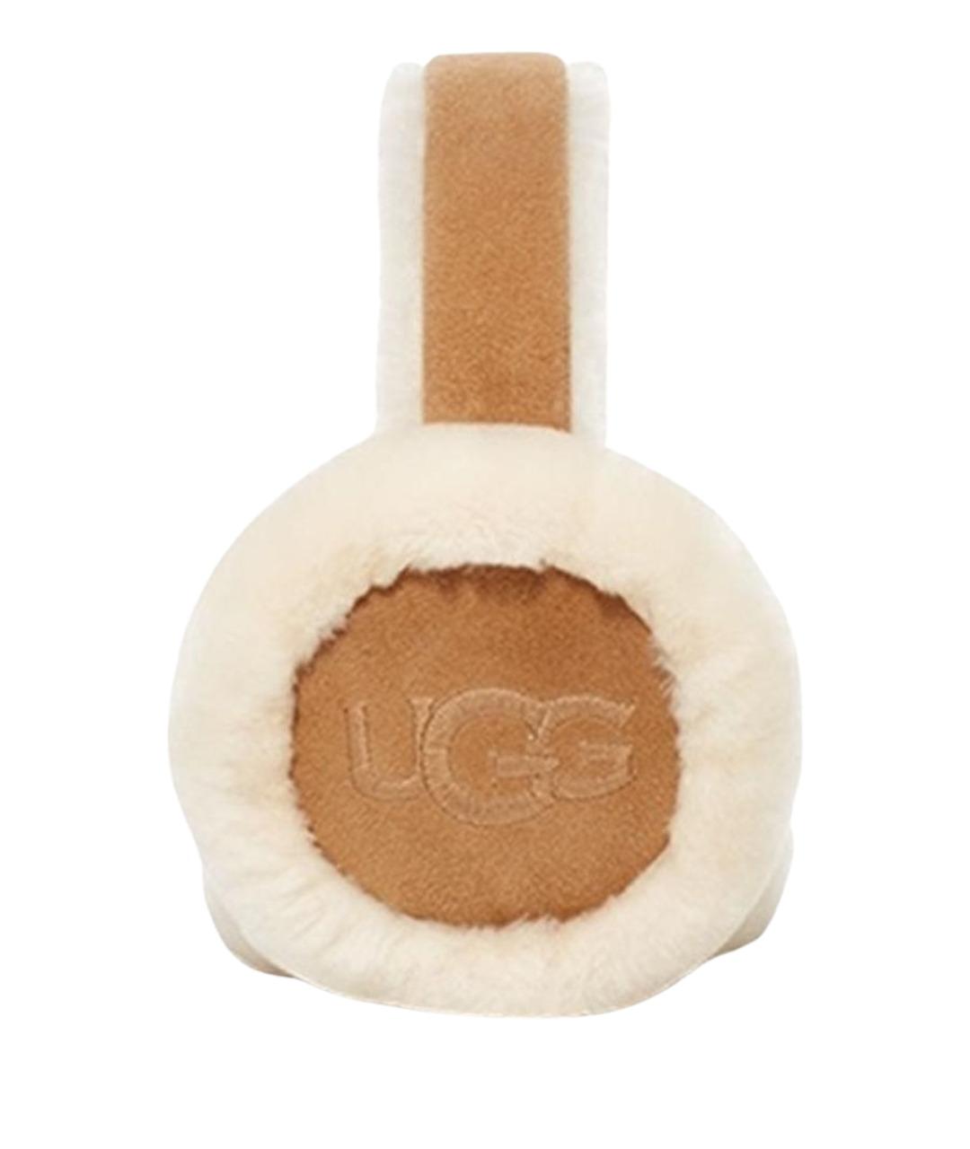 UGG AUSTRALIA Бежевые шерстяные наушники, фото 1