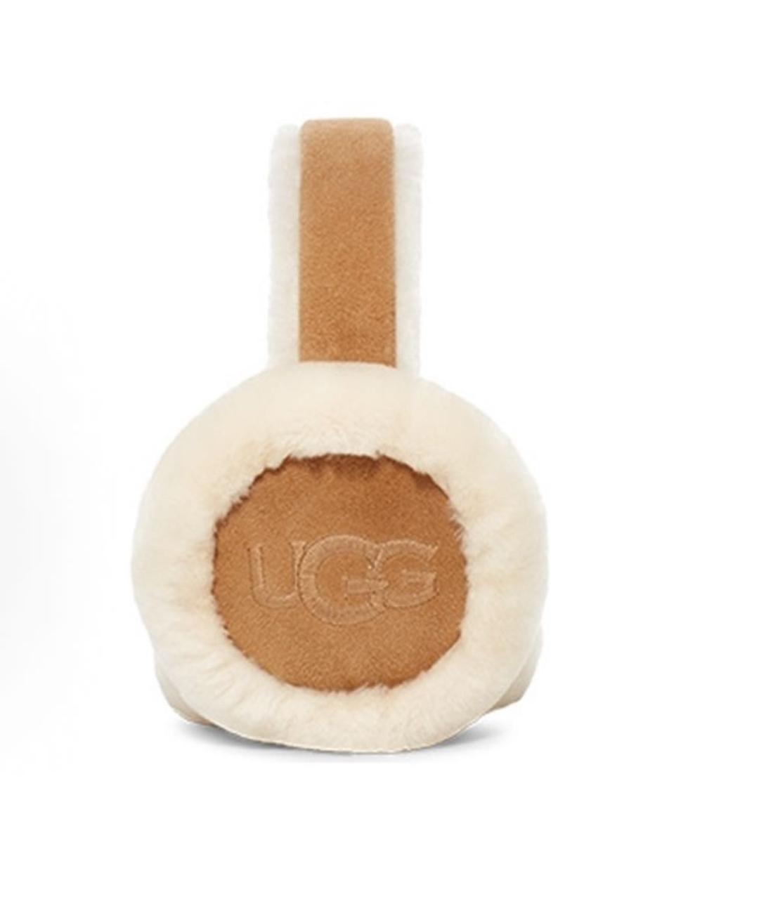 UGG AUSTRALIA Бежевые шерстяные наушники, фото 6