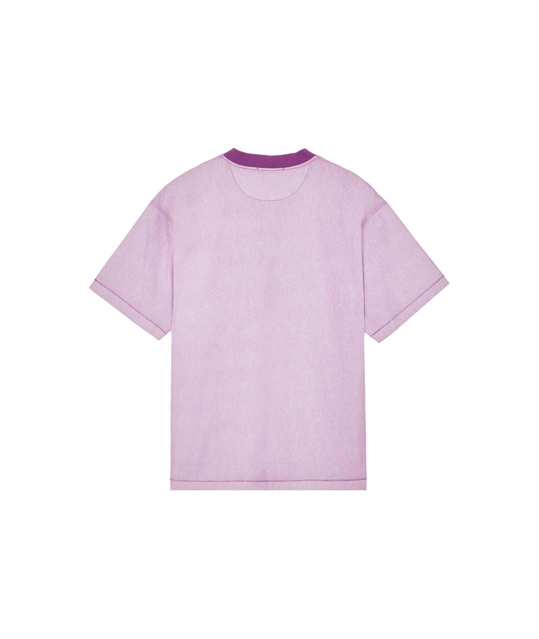 STONE ISLAND Фиолетовая хлопковая футболка, фото 2