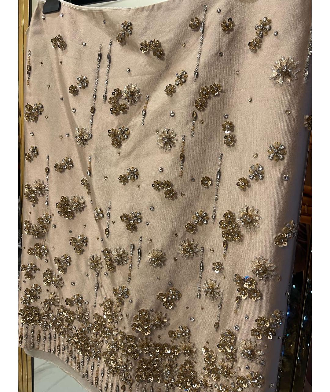 MIU MIU Бежевая юбка миди, фото 2