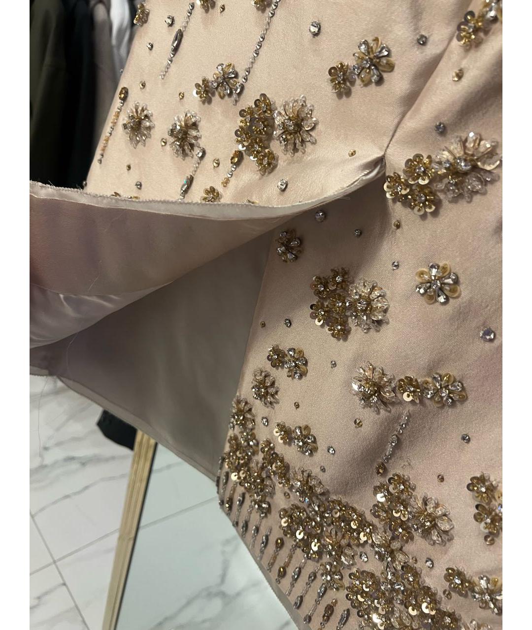 MIU MIU Бежевая юбка миди, фото 6