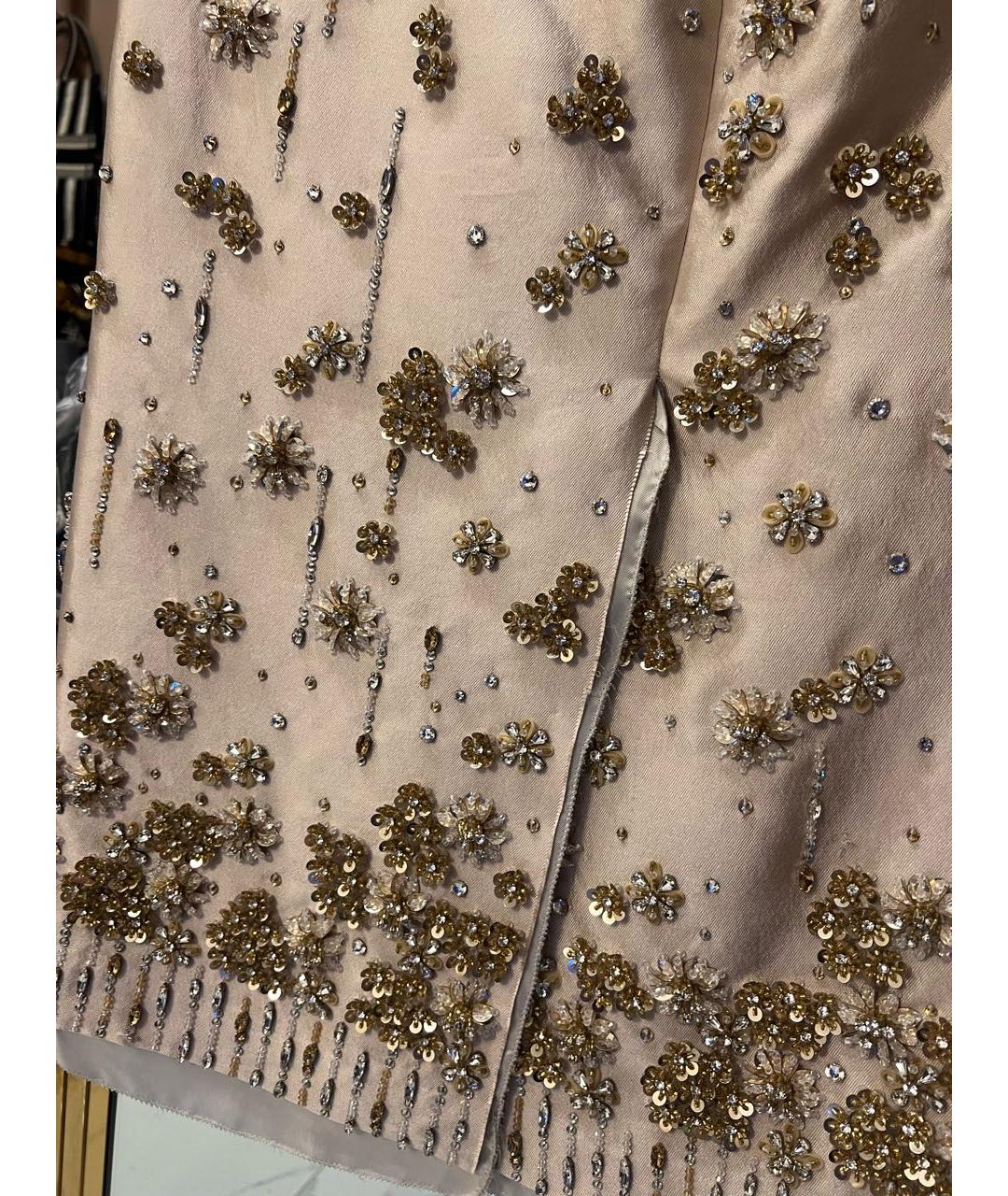 MIU MIU Бежевая юбка миди, фото 4