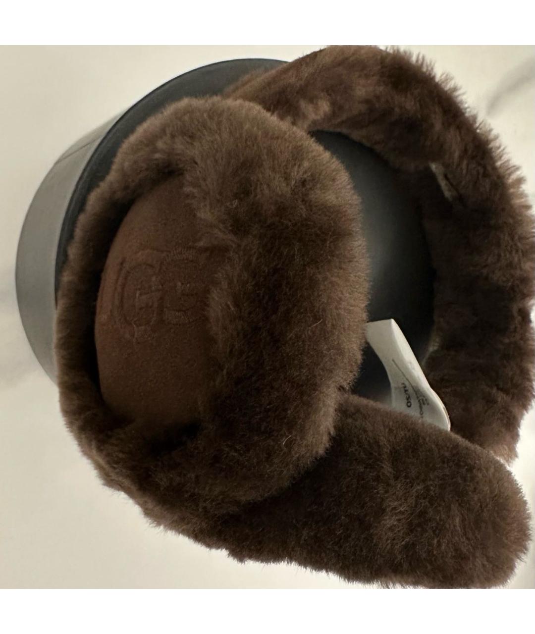 UGG AUSTRALIA Коричневые шерстяные наушники, фото 4