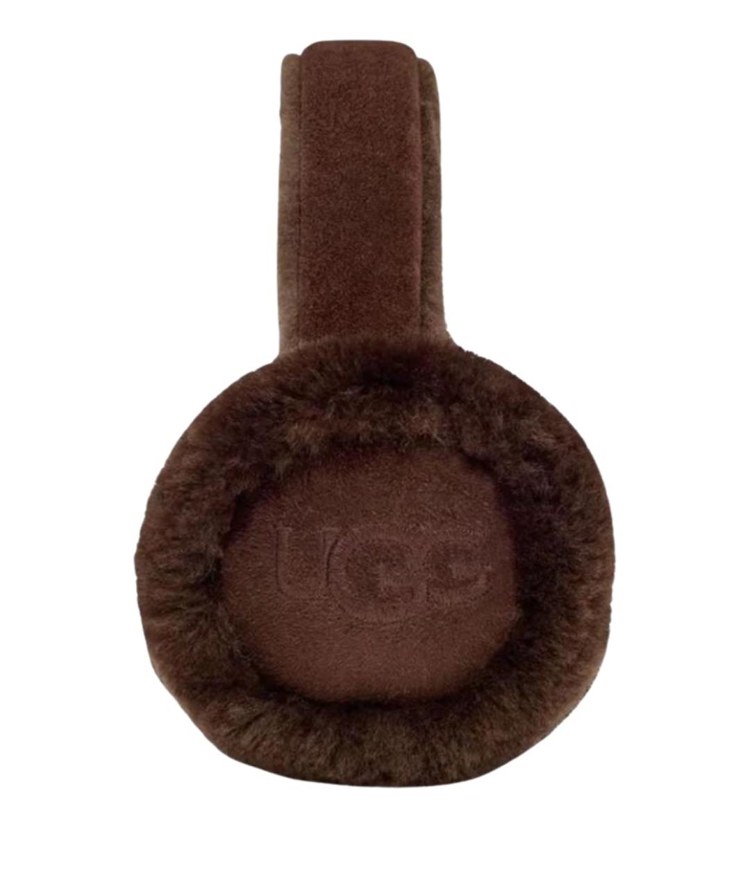 UGG AUSTRALIA Коричневые шерстяные наушники, фото 1