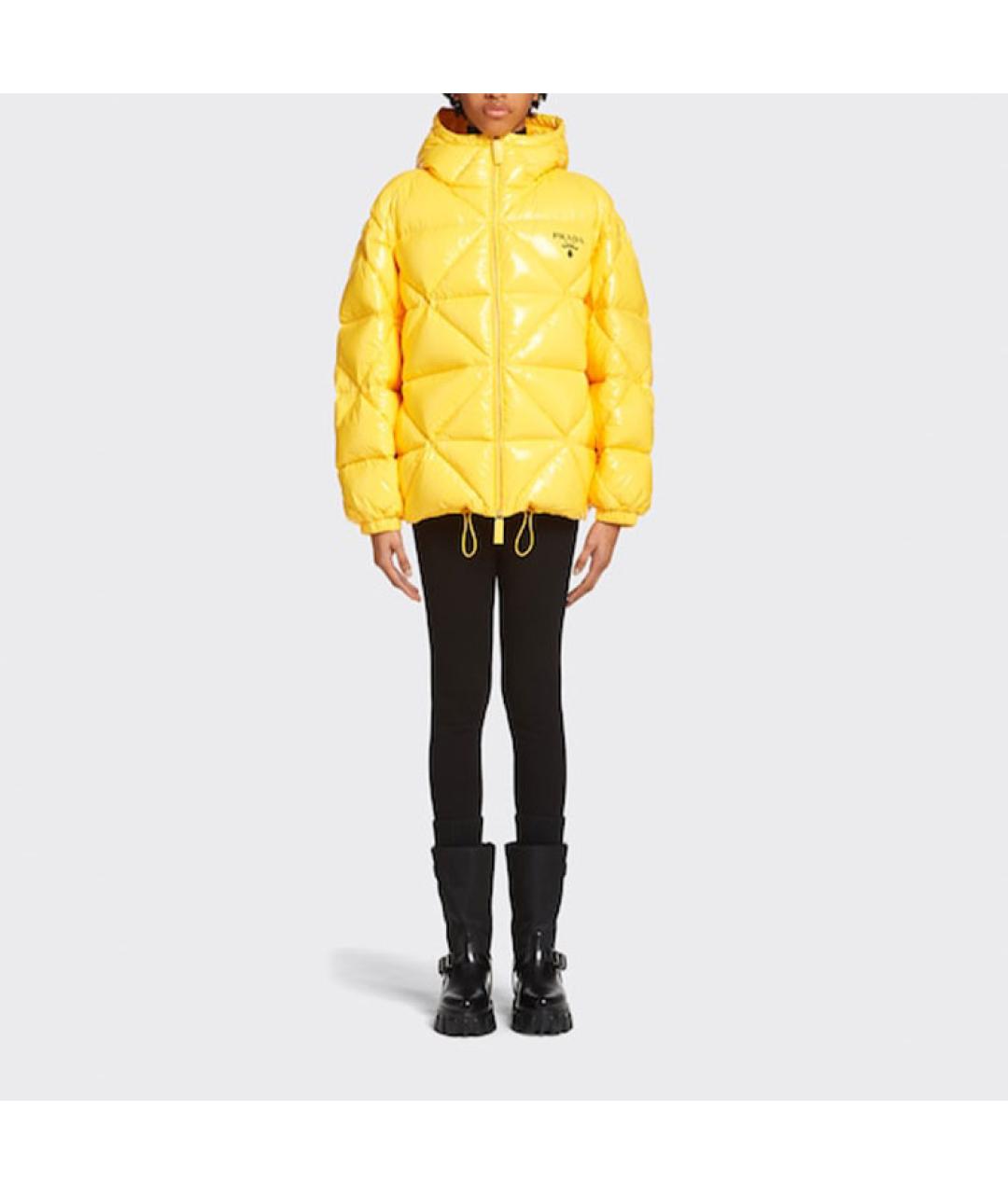 PRADA Желтый пуховик, фото 2