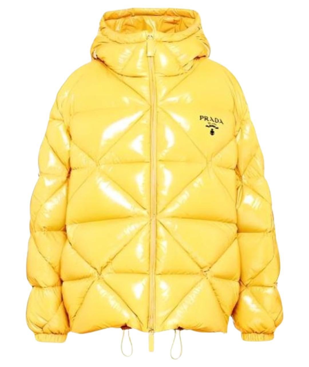 PRADA Желтый пуховик, фото 1