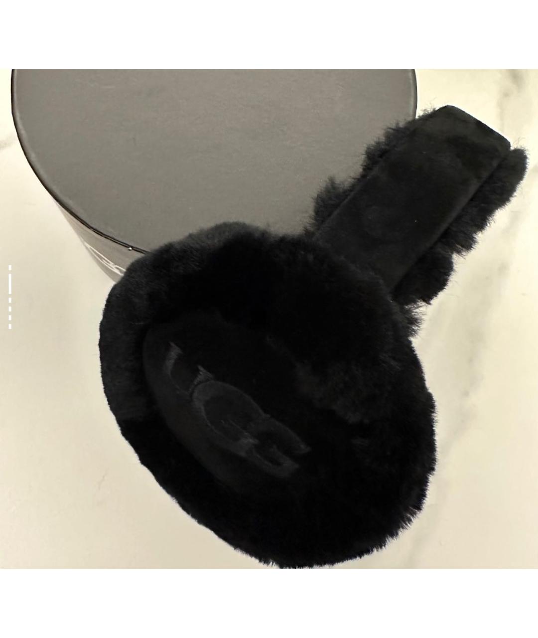 UGG AUSTRALIA Черные шерстяные наушники, фото 3