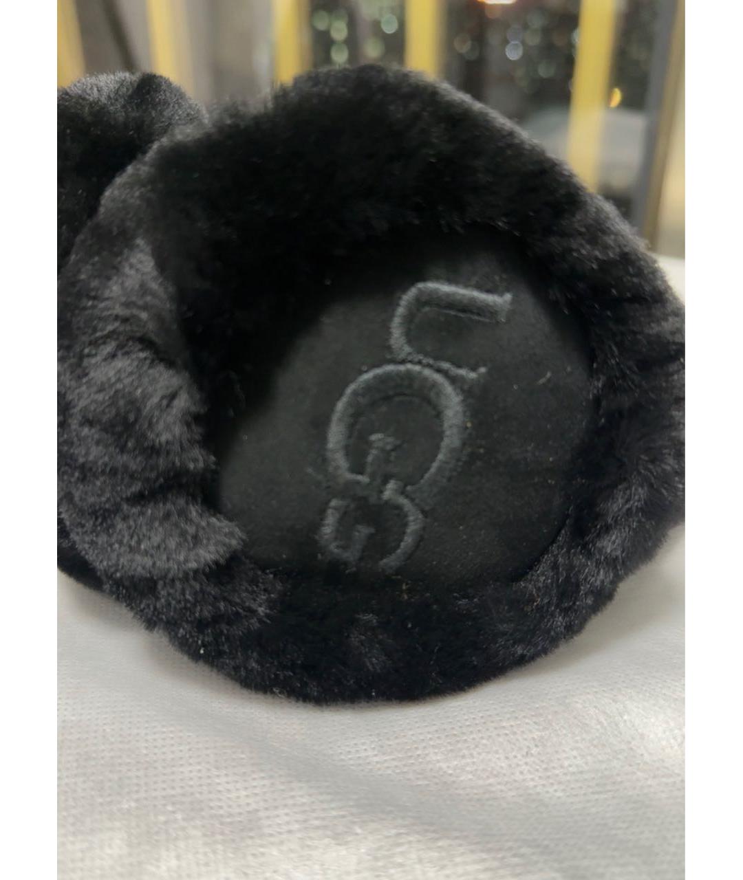 UGG AUSTRALIA Черные шерстяные наушники, фото 2