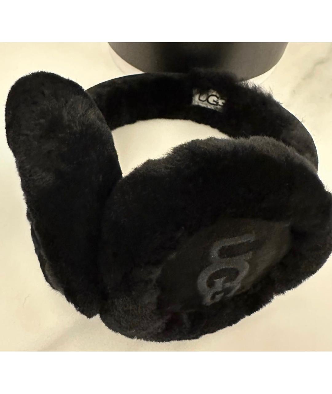 UGG AUSTRALIA Черные шерстяные наушники, фото 4