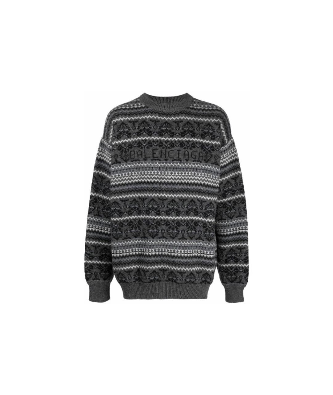 BALENCIAGA Серый джемпер / свитер, фото 6