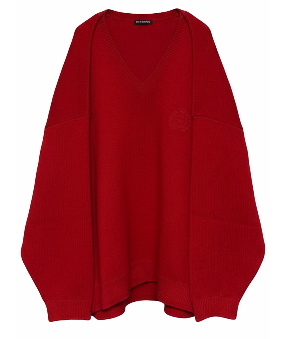 BALENCIAGA Красный хлопковый джемпер / свитер, фото 1