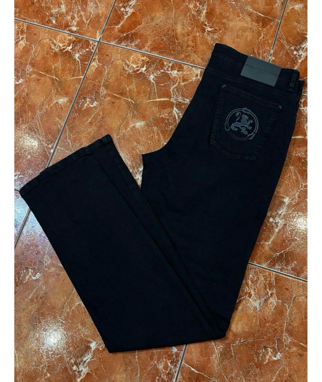ZILLI Черные хлопко-эластановые джинсы, фото 7