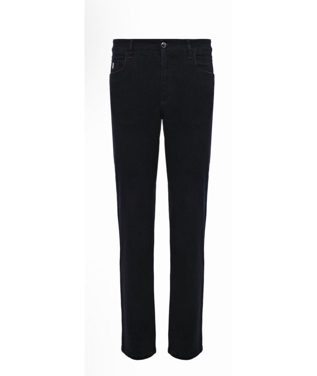 ZILLI Черные хлопко-эластановые джинсы, фото 9