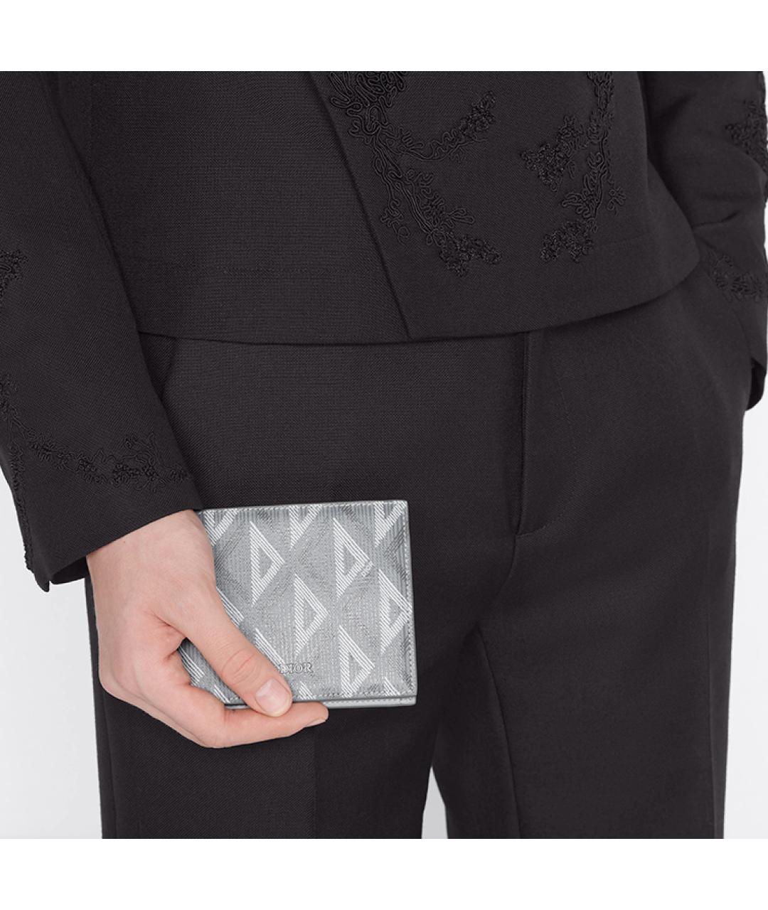 CHRISTIAN DIOR Серый кошелек, фото 9