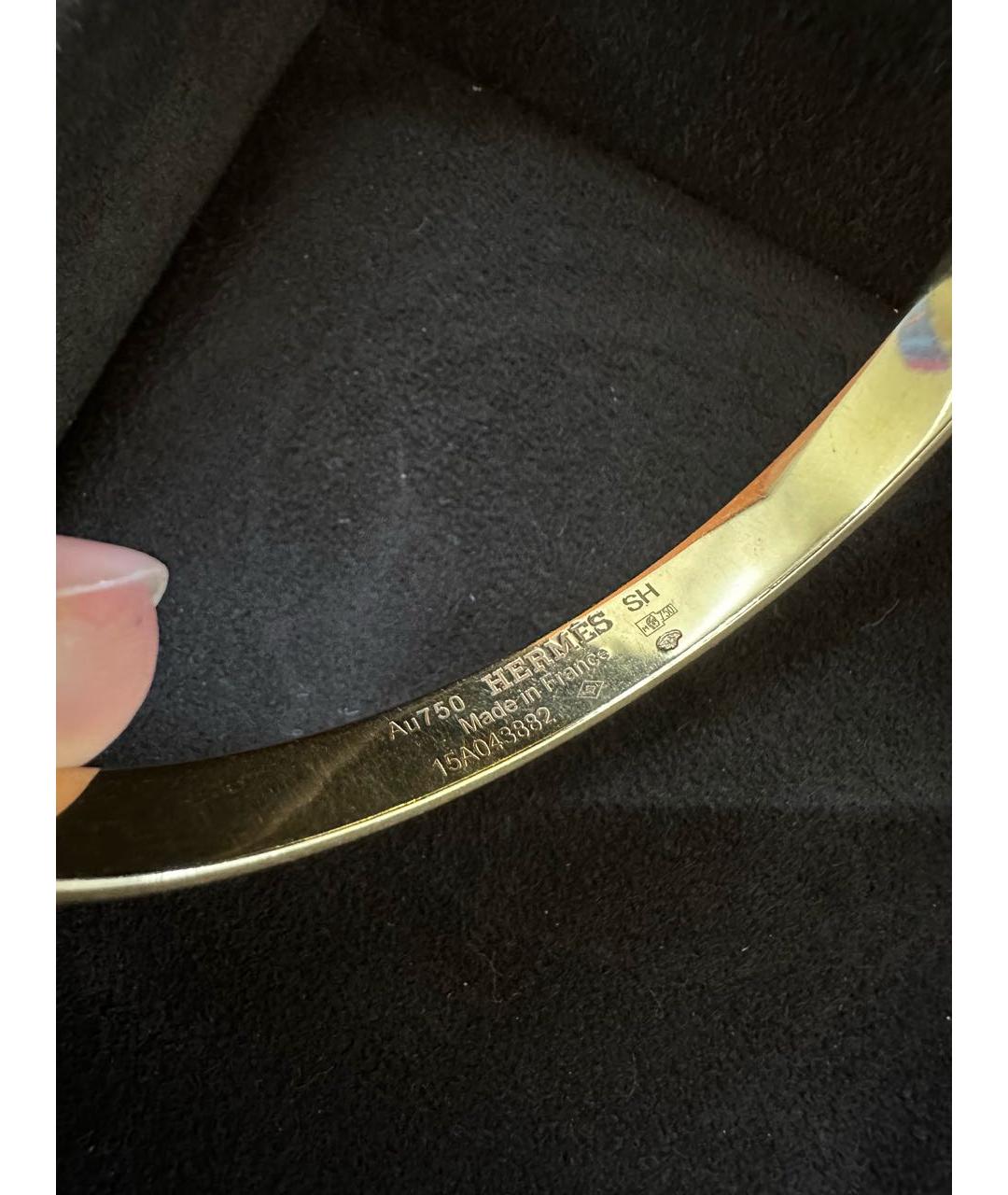 HERMES Золотой браслет из розового золота, фото 6