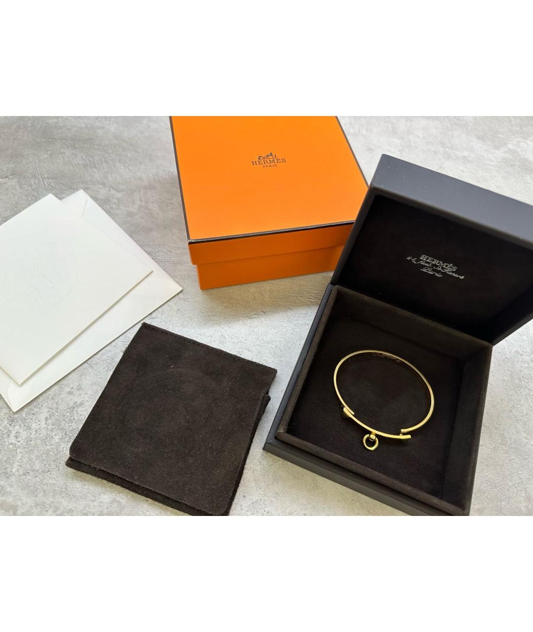 HERMES Золотой браслет из розового золота, фото 2