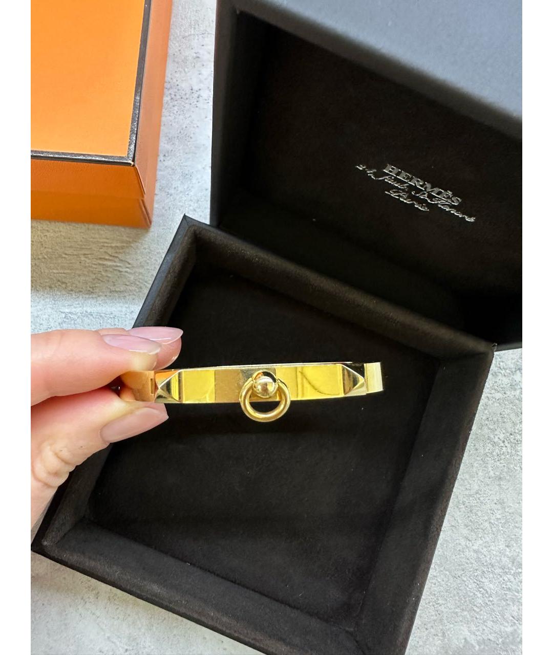 HERMES Золотой браслет из розового золота, фото 4