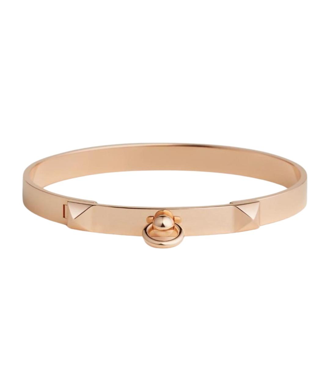 HERMES Золотой браслет из розового золота, фото 1