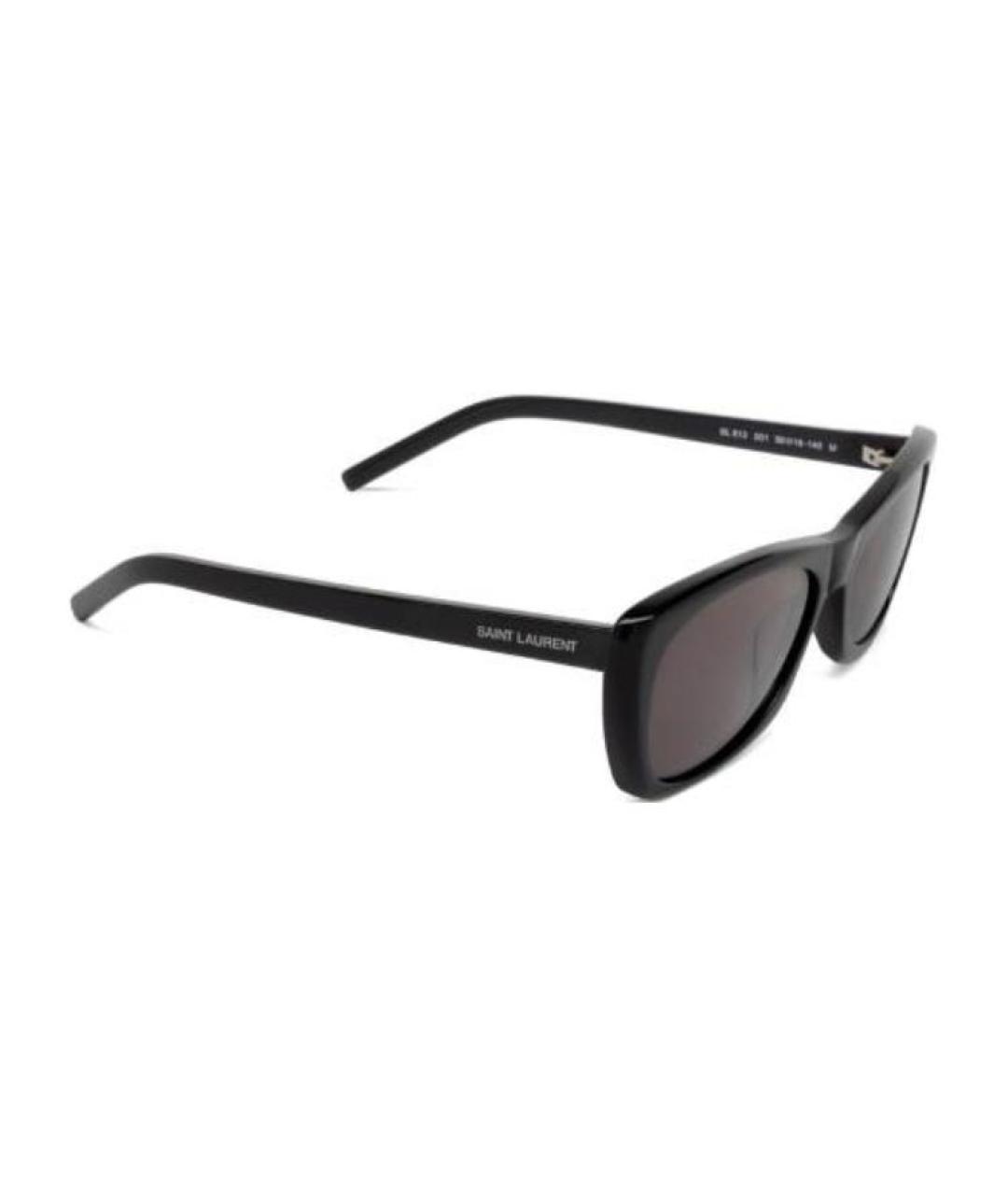 SAINT LAURENT Черные пластиковые солнцезащитные очки, фото 2