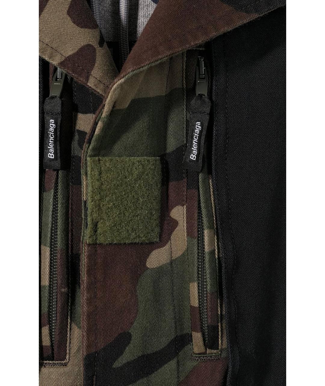 BALENCIAGA Черная хлопковая куртка, фото 2