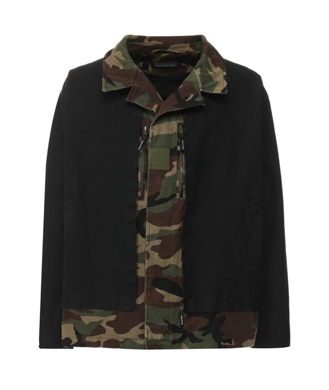 BALENCIAGA Черная хлопковая куртка, фото 5