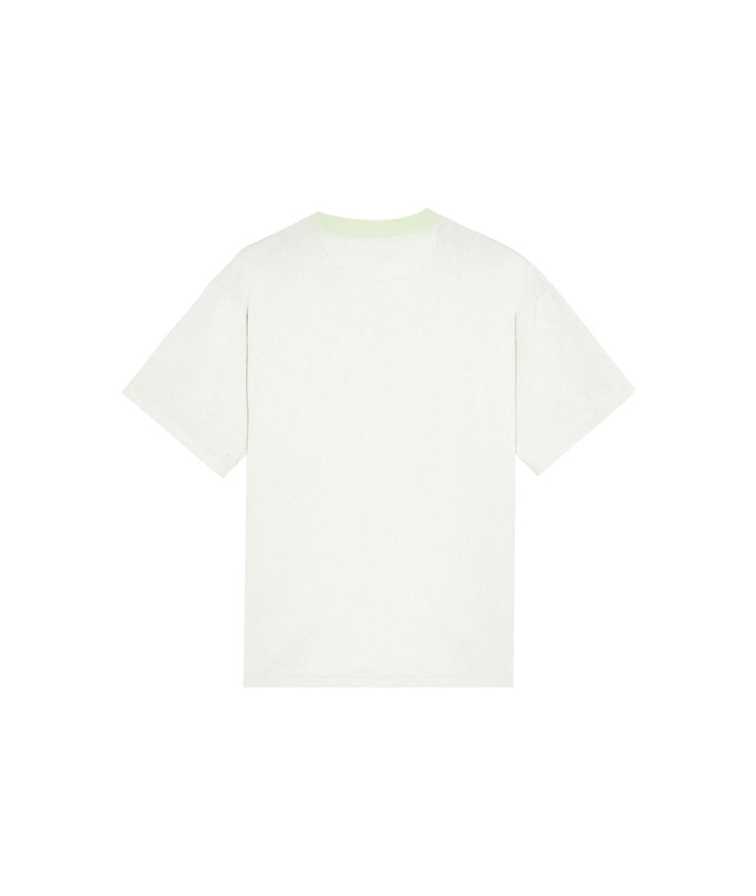 STONE ISLAND Зеленая хлопковая футболка, фото 2