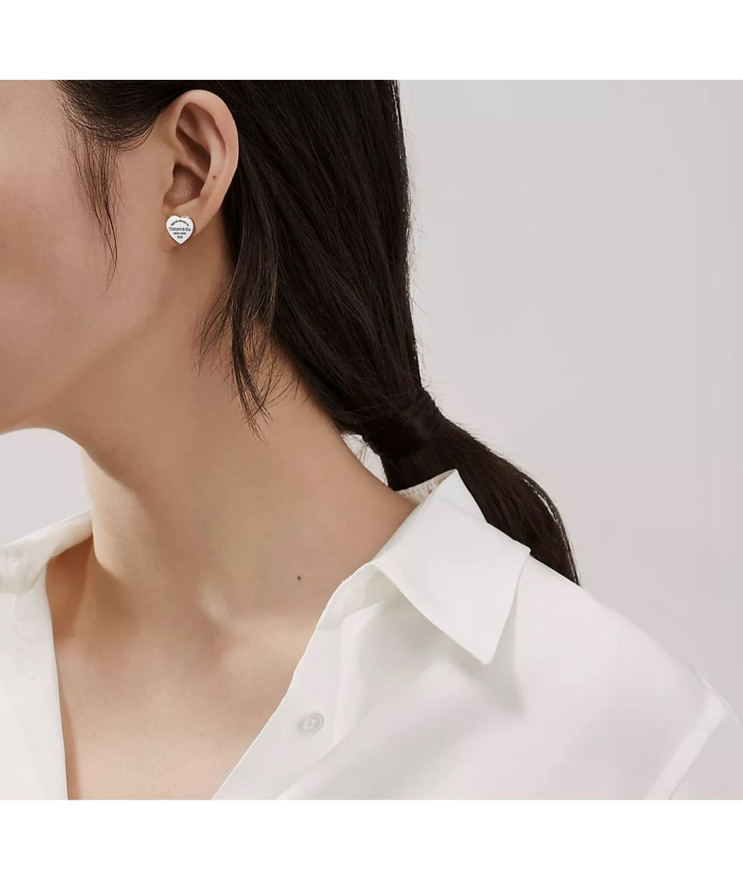TIFFANY&CO Серебряные серебряные серьги, фото 6