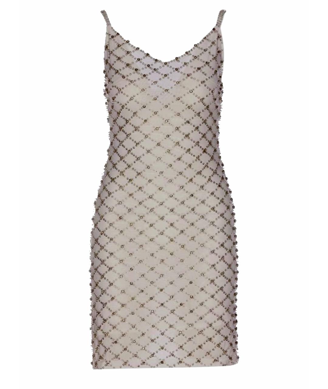 P.A.R.O.S.H. Коралловое сетчатое коктейльное платье, фото 1