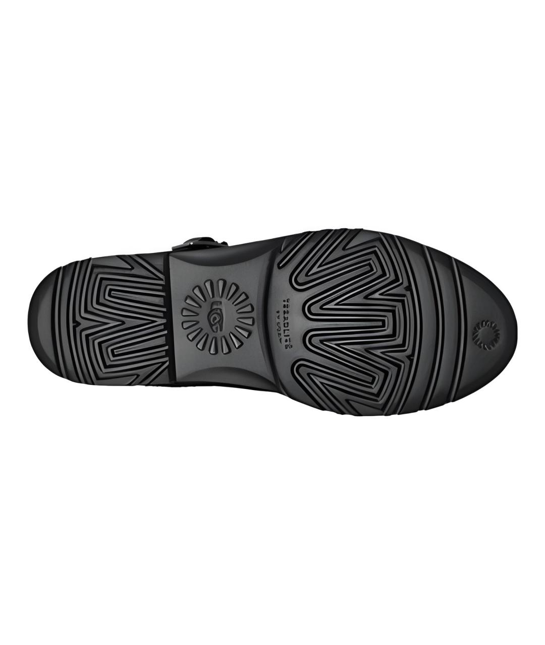 UGG AUSTRALIA Черные нубуковые ботинки, фото 5