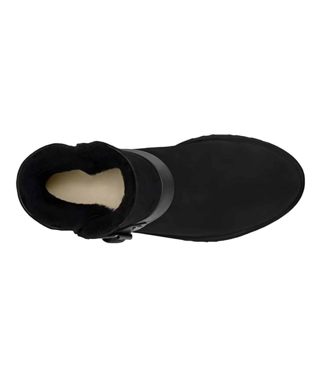 UGG AUSTRALIA Черные нубуковые ботинки, фото 3