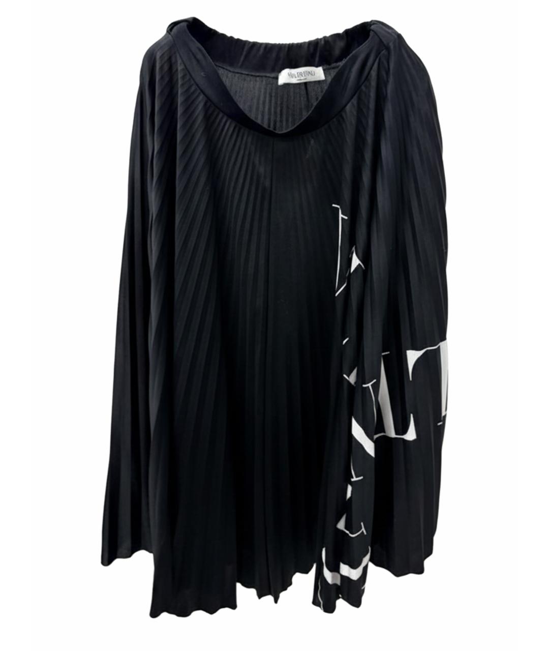 VALENTINO Черная полиэстеровая юбка макси, фото 1