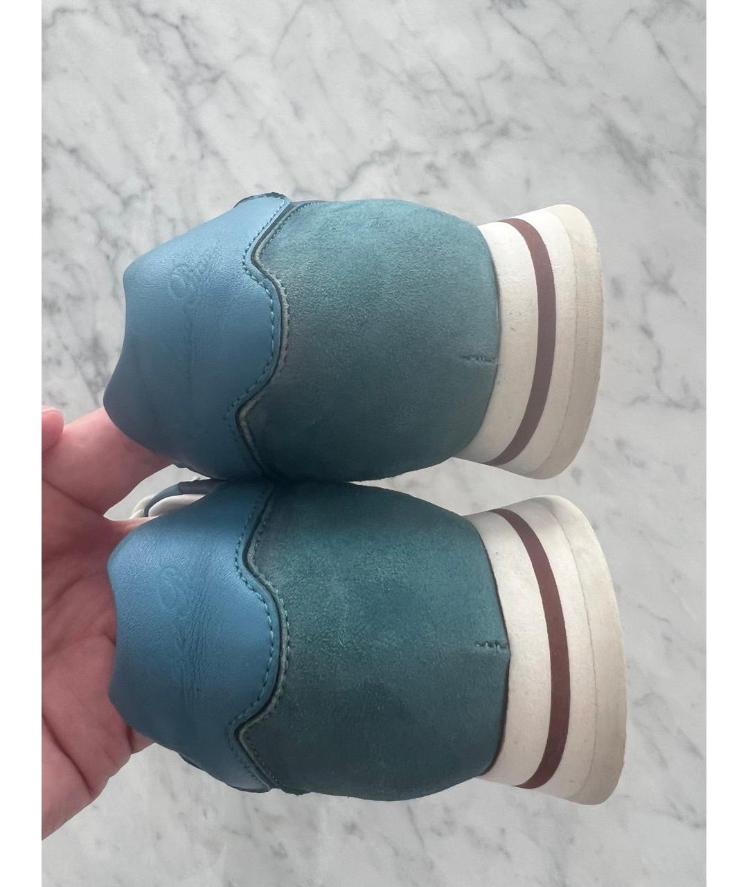 LORO PIANA Мульти текстильные кроссовки, фото 4