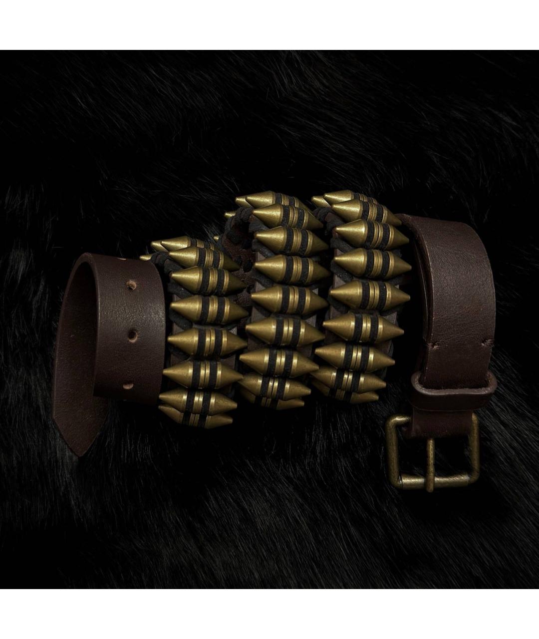 BALMAIN Коричневый кожаный ремень, фото 4