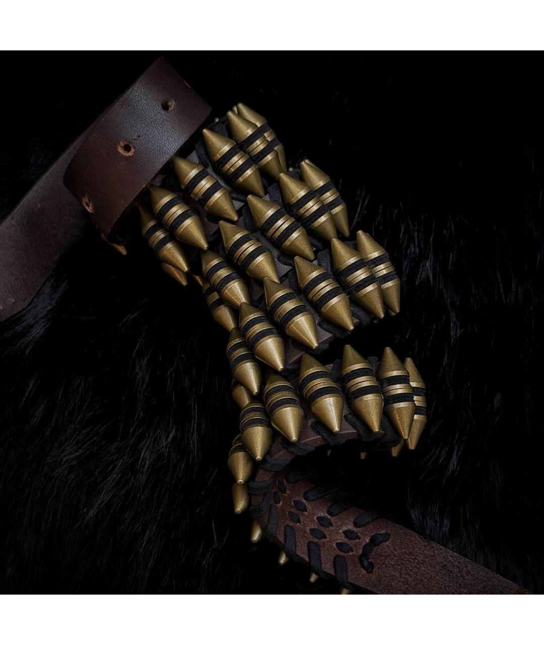 BALMAIN Коричневый кожаный ремень, фото 2