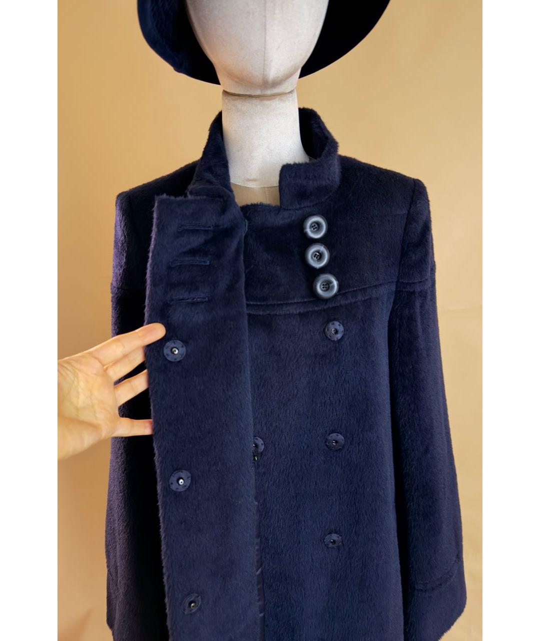 Jaeger LeCoultre Темно-синее шерстяное пальто, фото 4