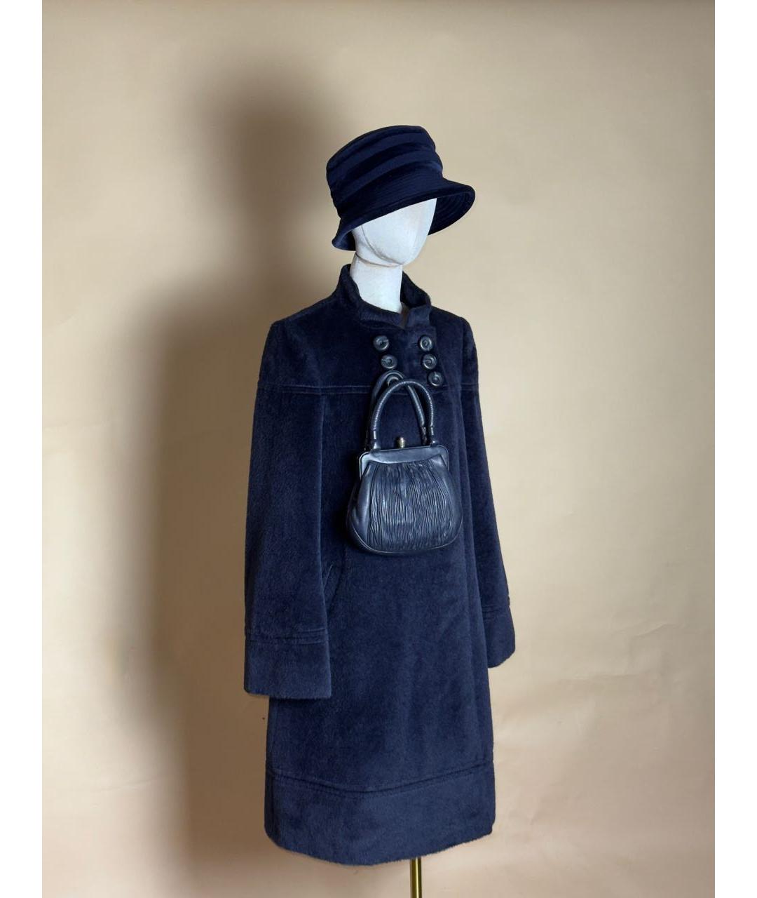 Jaeger LeCoultre Темно-синее шерстяное пальто, фото 3