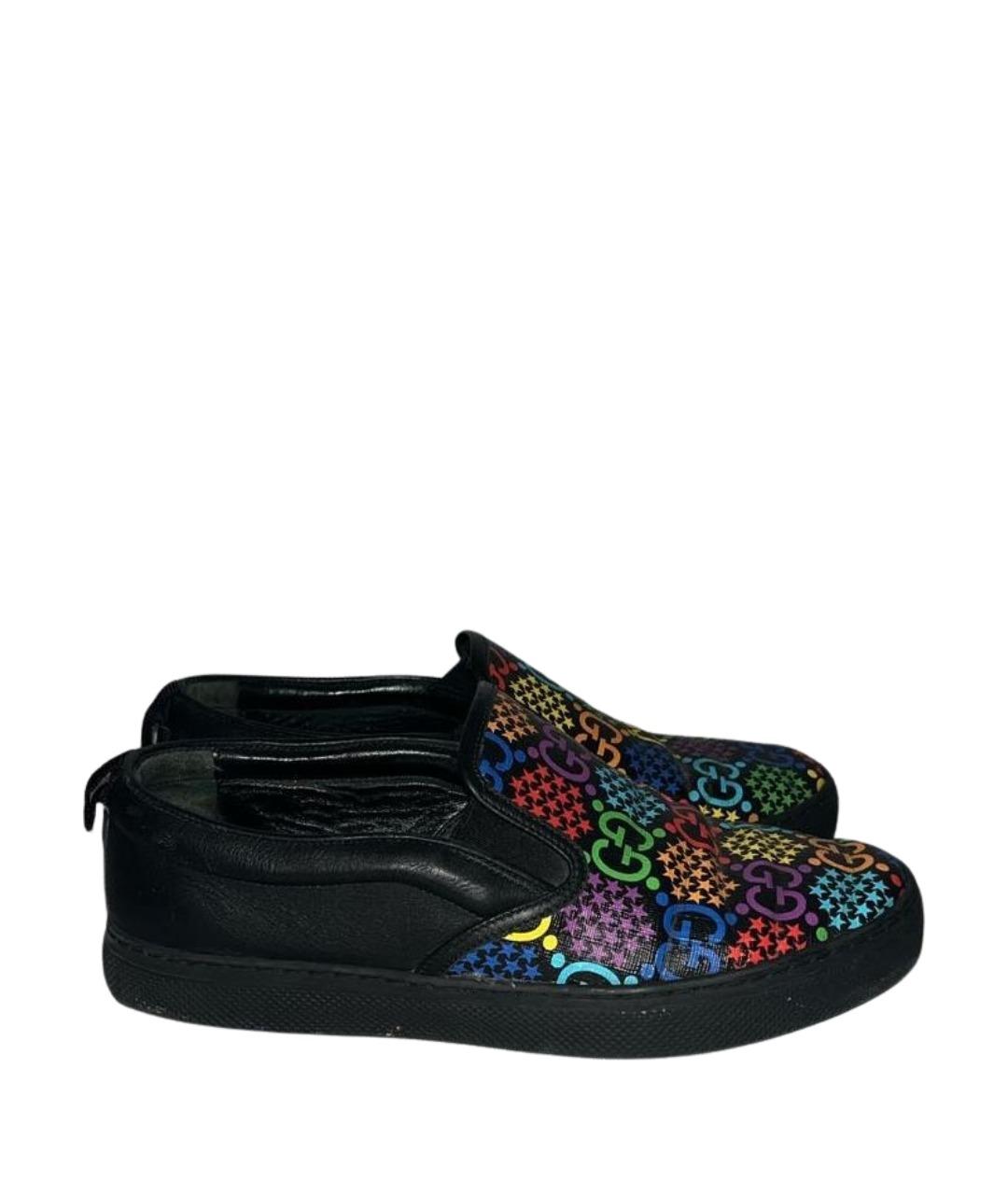 GUCCI Мульти кожаные слипоны, фото 1