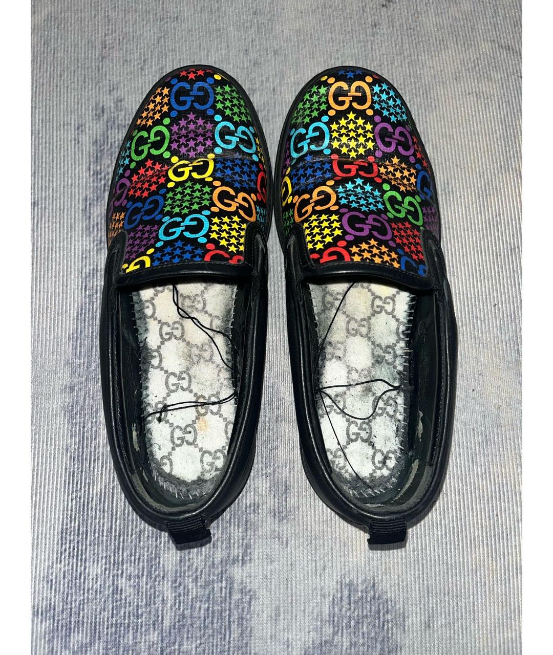 GUCCI Мульти кожаные слипоны, фото 7