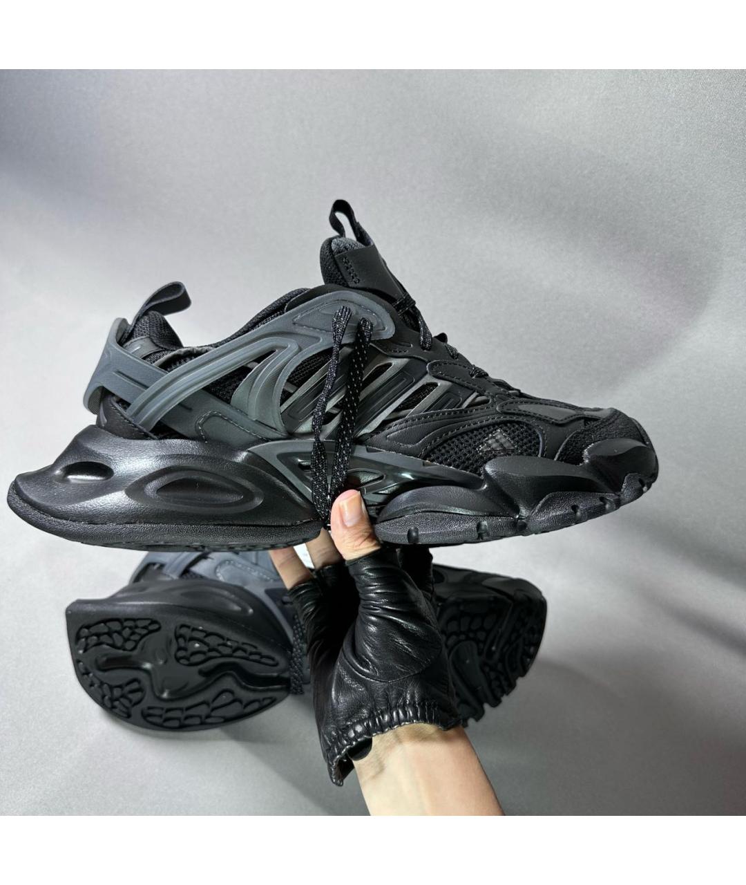 ADIDAS Черные текстильные высокие кроссовки / кеды, фото 6