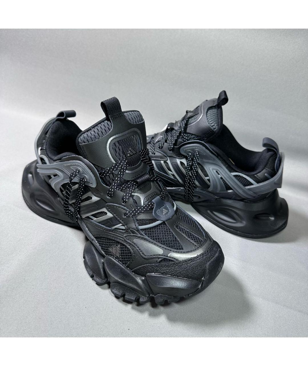 ADIDAS Черные текстильные высокие кроссовки / кеды, фото 7