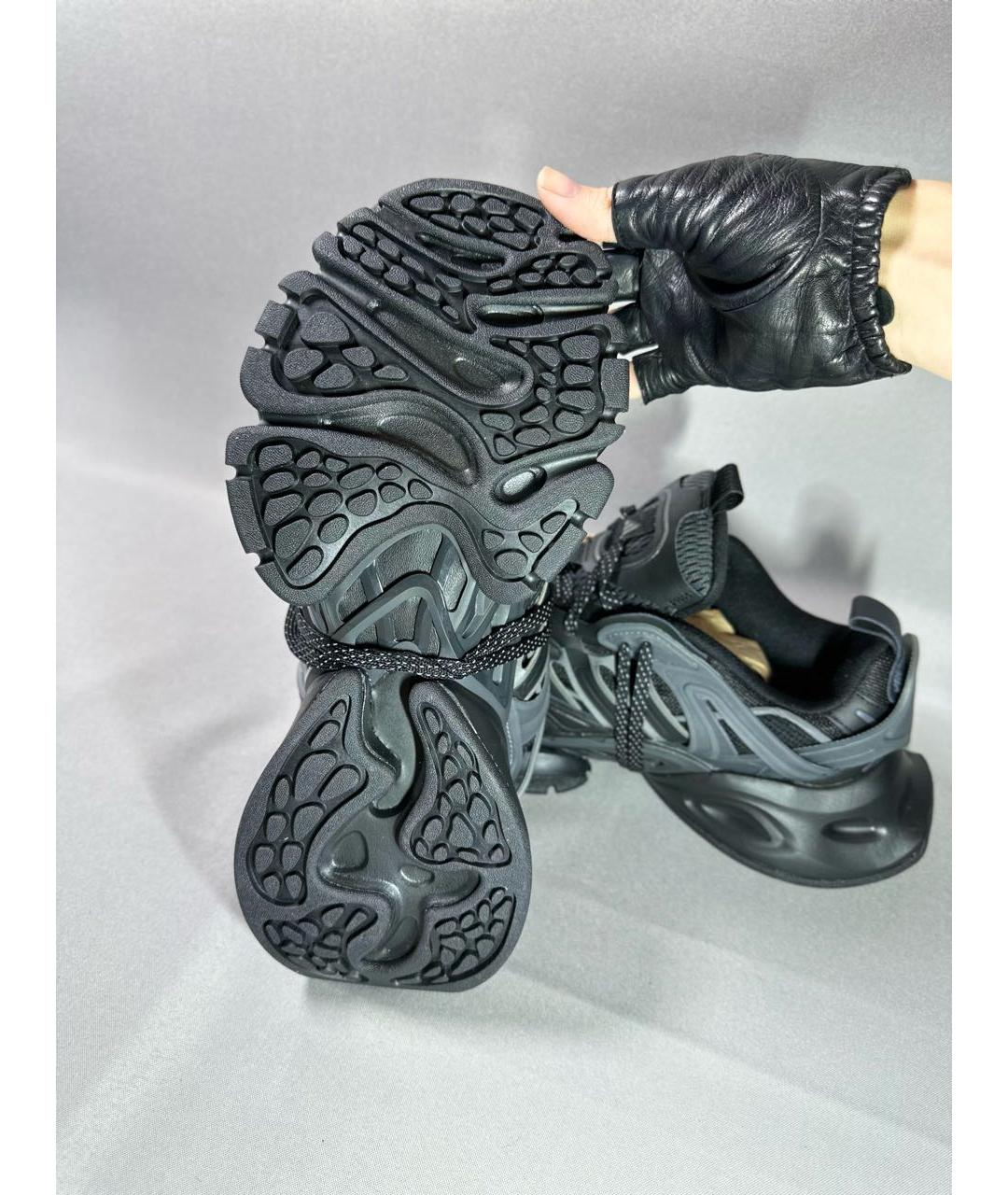 ADIDAS Черные текстильные высокие кроссовки / кеды, фото 4