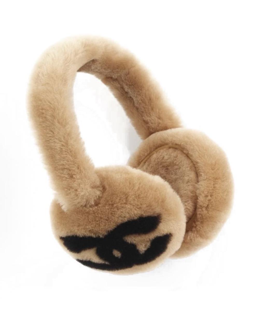 CHANEL Коричневые наушники, фото 1