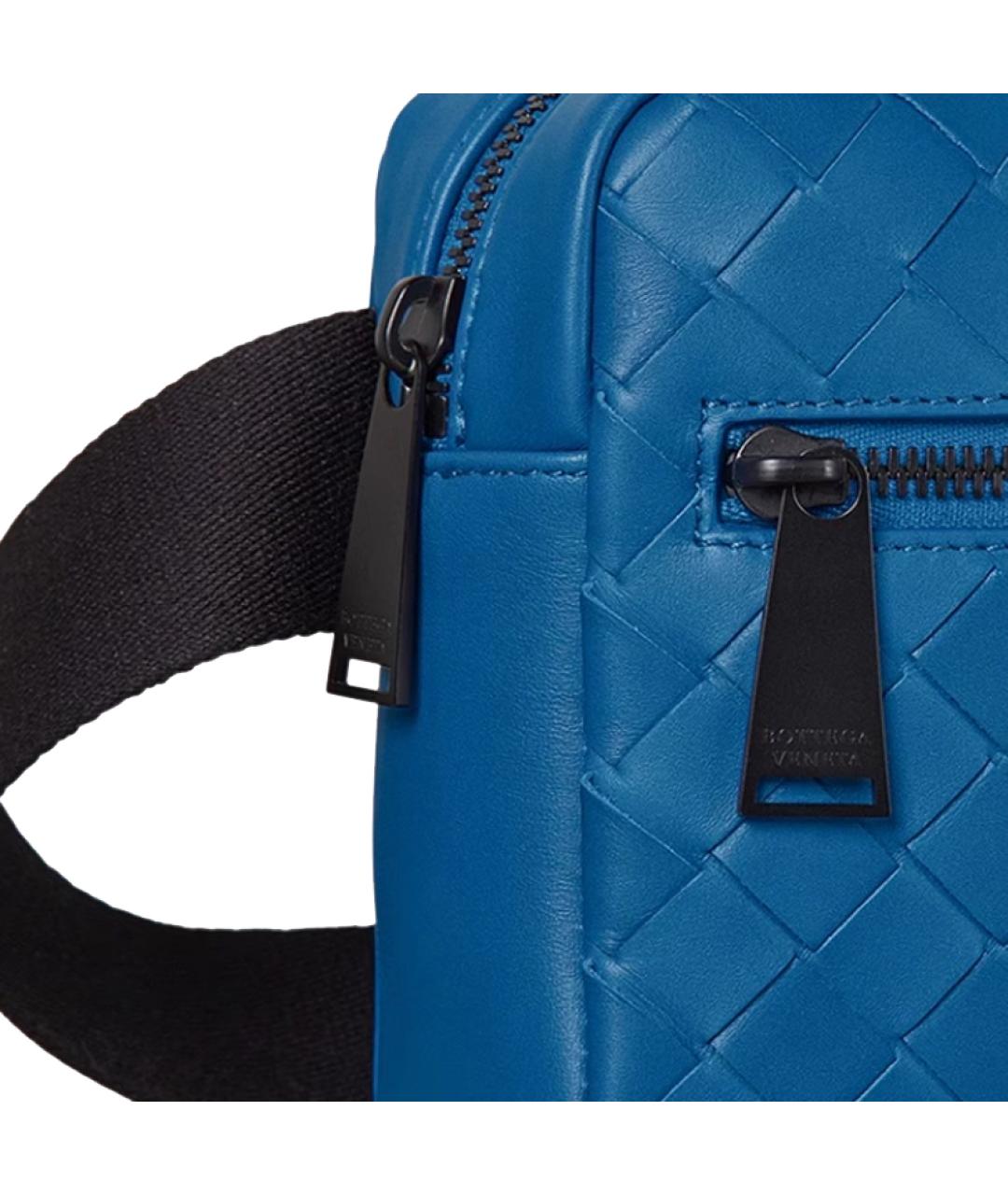 BOTTEGA VENETA Синяя поясная сумка, фото 5