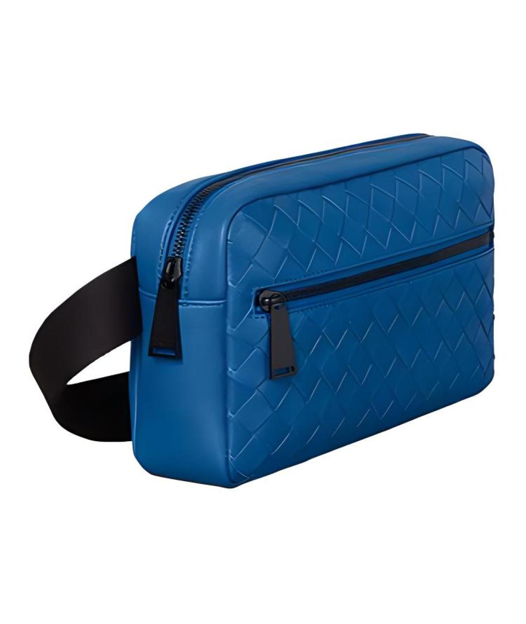 BOTTEGA VENETA Синяя поясная сумка, фото 2